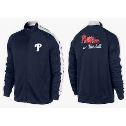 MLB Philadelphia Phillies Team Logo 2015 Men Baseball Jacket (13)