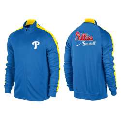 MLB Philadelphia Phillies Team Logo 2015 Men Baseball Jacket (17)