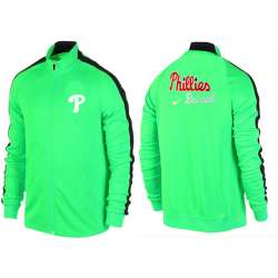 MLB Philadelphia Phillies Team Logo 2015 Men Baseball Jacket (18)