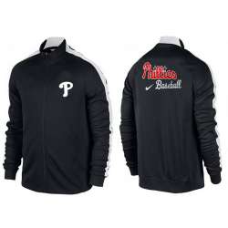 MLB Philadelphia Phillies Team Logo 2015 Men Baseball Jacket (6)