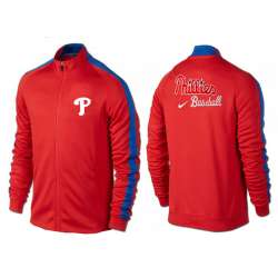 MLB Philadelphia Phillies Team Logo 2015 Men Baseball Jacket (7)