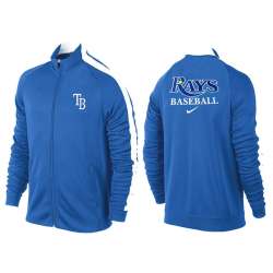 MLB Tampa Bay Rays Team Logo 2015 Men Baseball Jacket (16)