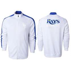 MLB Tampa Bay Rays Team Logo 2015 Men Baseball Jacket (3)