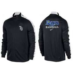 MLB Tampa Bay Rays Team Logo 2015 Men Baseball Jacket (6)