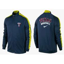 MLB Texas Rangers Team Logo 2015 Men Baseball Jacket (15)