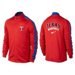 MLB Texas Rangers Team Logo 2015 Men Baseball Jacket (7)