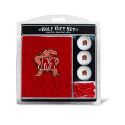 Maryland Terrapins Golf Gift Set with Embroidered Towel - Special Order