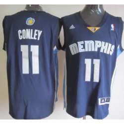 Memphis Grizzlies #11 Mike Conley Revolution 30 Swingman Navy Blue Jerseys