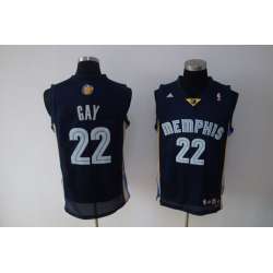 Memphis Grizzlies #22 Rudy Gay black Jerseys