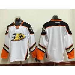 Men Anaheim Ducks Customized White Stitched Hockey Jersey