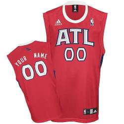 Men Atlanta Hawks Customized NBA red Jerseys
