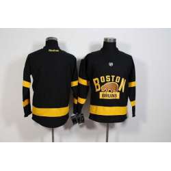 Men Boston Bruins Customized Stadium Series Black Stitched Hockey Jersey