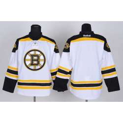 Men Boston Bruins Customized White Stitched Hockey Jersey