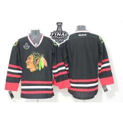 Men Chicago Blackhawks Customized Black Stitched Hockey Jersey