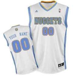 Men Denver Nuggets Customized NBA white Home Jerseys