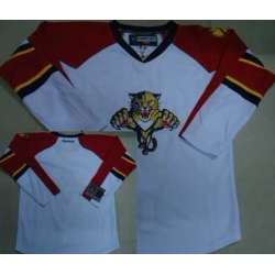 Men Florida Panthers Customized White Stitched Hockey Jersey
