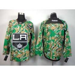Men Los Angeles Kings Customized Camo Stitched Hockey Jersey