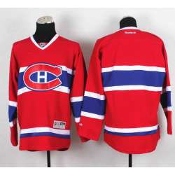 Men Montreal Canadiens Customized Red Stitched Hockey Jersey