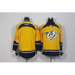 Men Nashville Predators Customized Yellow Stitched NHL Jersey