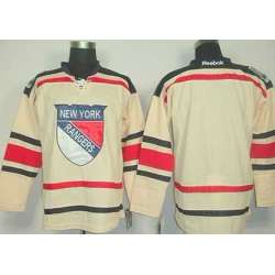 Men New York Rangers Customized Winter Classic Cream Stitched Hockey Jersey