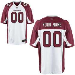 Men Nike Arizona Cardinals Customized White Team Color Stitched NFL Game Jersey