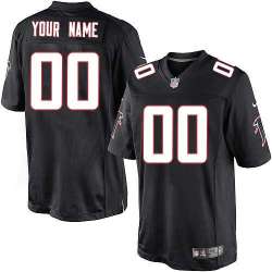 Men Nike Atlanta Falcons Customized Black Team Color Stitched NFL Game Jersey