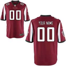 Men Nike Atlanta Falcons Customized Red Team Color Stitched NFL Game Jersey