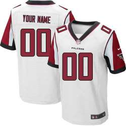 Men Nike Atlanta Falcons Customized White Team Color Stitched NFL Elite Jersey