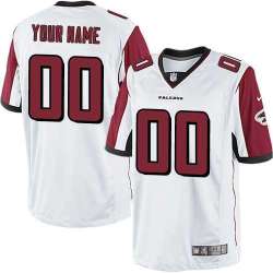 Men Nike Atlanta Falcons Customized White Team Color Stitched NFL Game Jersey
