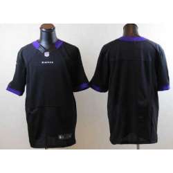 Men Nike Baltimore Ravens Customized Black Team Color Stitched NFL Elite Jersey