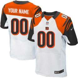 Men Nike Cincinnati Bengals Customized White Team Color Stitched NFL Elite Jersey