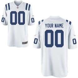Men Nike Indianapolis Colts Customized White Team Color Stitched NFL Game Jersey