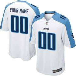 Men Nike Limited Tennessee Titans Customized White Team Color Stitched NFL Game Jersey
