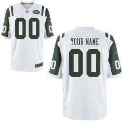 Men Nike New York Jets Customized White Team Color Stitched NFL Game Jersey