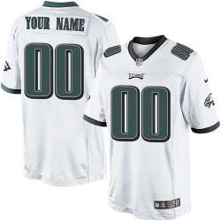 Men Nike Philadelphia Eagles Customized White Team Color Stitched NFL Game Jersey