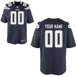 Men Nike San Diego Chargers Customized Navy Blue Team Color Stitched NFL Game Jersey