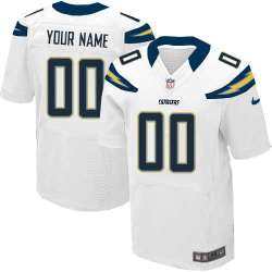 Men Nike San Diego Chargers Customized White Team Color Stitched NFL Elite Jersey
