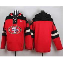 Men Nike San Francisco 49ers Customized Red Stitched Hoodie