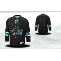 Men San Jose Sharks Customized Black Third Stitched Hockey Jersey