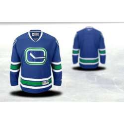 Men Vancouver Canucks Customized Blue Third Stitched Hockey Jersey