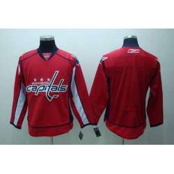 Men Washington Capitals Customized Red Stitched Hockey Jersey