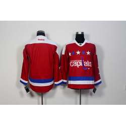 Men Washington Capitals Customized Red Stitched NHL Jersey