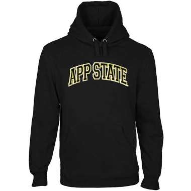 Men's Appalachian State Mountaineers Arch Name Pullover Hoodie - Black
