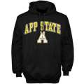 Men\'s Appalachian State Mountaineers Arch Over Logo Hoodie - Black
