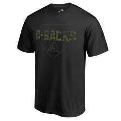 Men's Arizona Diamondbacks Fanatics Branded Black Big & Tall Memorial Camo T-shirt FengYun