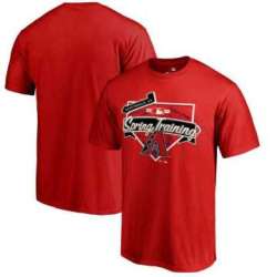 Men's Arizona Diamondbacks Fanatics Branded Red 2017 MLB Spring Training Logo T-Shirt
