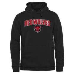 Men\'s Arkansas State Red Wolves Proud Mascot Pullover Hoodie - Black