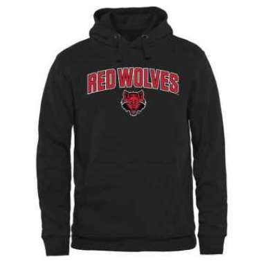 Men's Arkansas State Red Wolves Proud Mascot Pullover Hoodie - Black