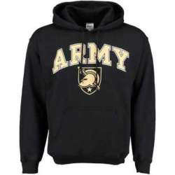Men\'s Army Black Knights New Agenda Midsize Arch Over Logo Hoodie - Black