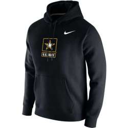 Men's Army Black Knights Nike Big Logo Fleece Hoodie - Black
